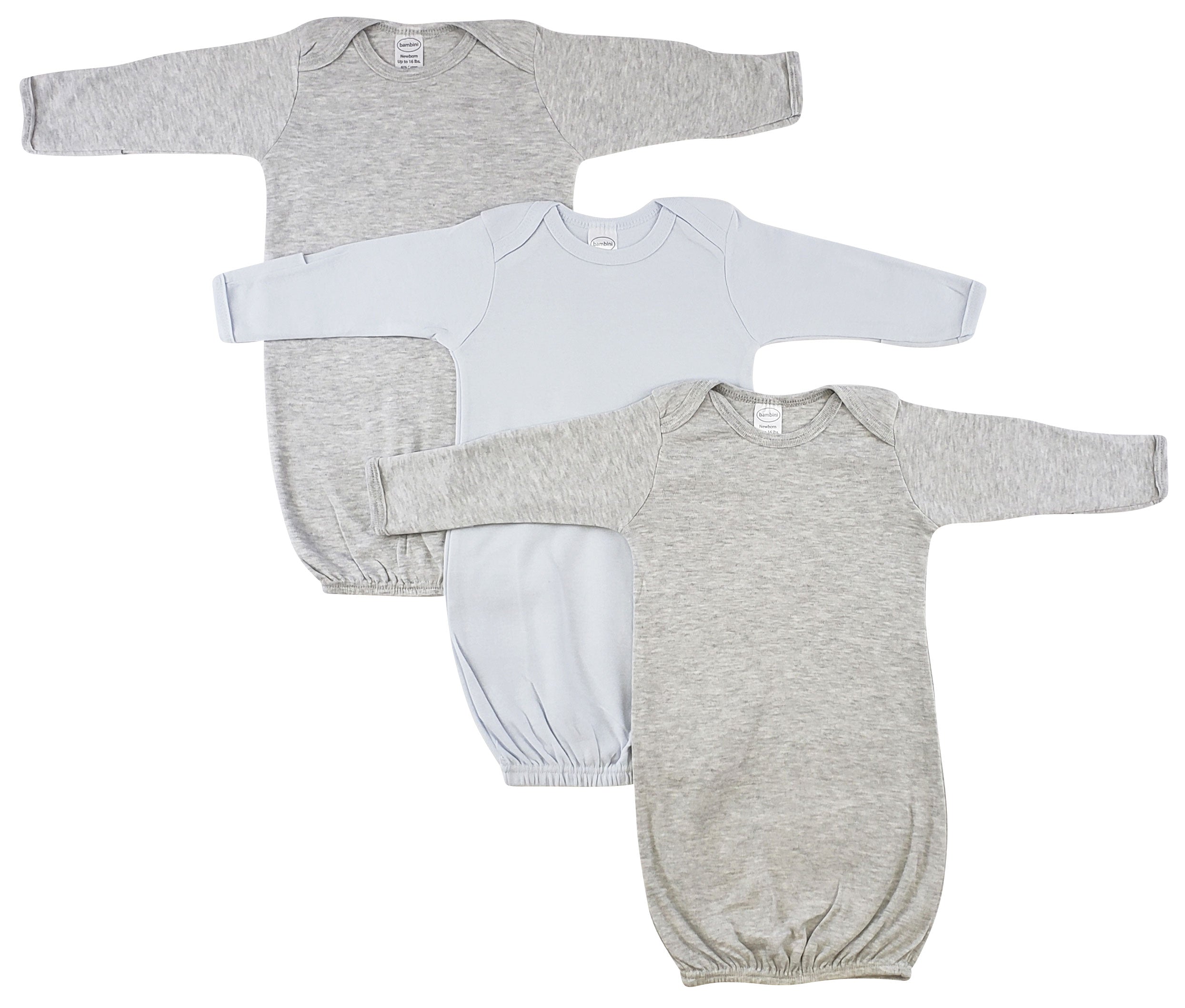 Boy Newborn Baby 3 Piece Gown Set