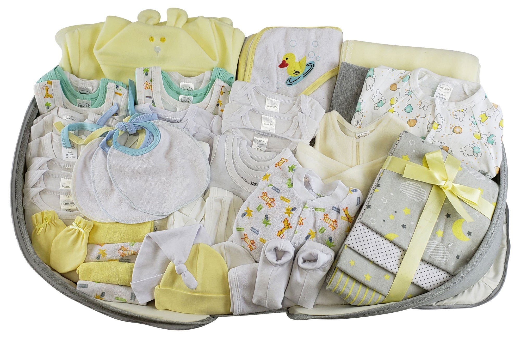 Unisex 62 pc Baby Clothing Starter Set With Diaper Bag